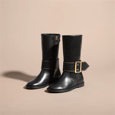 burberry 3 buckle combat boots|burberry riding boots sale.